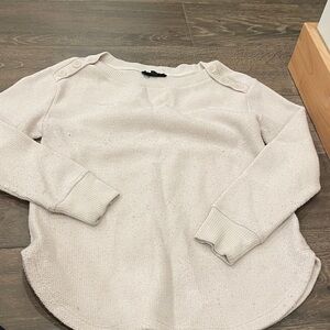 Textured Cream Knit Sweater